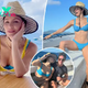 Bikini-clad Katharine McPhee flaunts abs while celebrating 40th birthday on boat