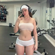 Supermodel Natalia Frank shows off her seductive curves in a beautiful gym outfit