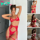 Brit Manuela’s irresistible beauty shines Through in red lingerie