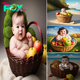 Adorable Babies in Fruit Baskets Capture Online Community’s Attention