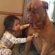 rin A 5-year-old girl comforted and examined a sick dog named Lucky with available toys, surprising her family and witnesses.