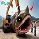 The moment the machine lifted a strange giant fish from a river terrified scientists (VIDEO).