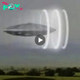 When a circle appeared in the sky, a UFO object observed by people moving in a field suddenly vanished