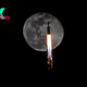 See a SpaceX rocket photobomb the moon in incredible award-winning shot