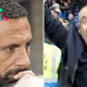 Ferdinand dejected as Cole celebrates Chelsea win over Man Utd