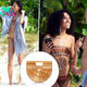 Aoki Lee Simmons styles her bikini with an affordable ‘It’ bag for beach day with Vittorio Assaf