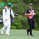 What brand of shirt is Viktor Hovland wearing at the Masters 2024?