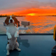 “The Beagle and the Dawn Sea: A boat journey amid a quiet sunset”