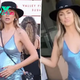 Pregnant Lala Kent shows off baby bump in sparkly, short blue dress while partying at Coachella