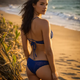 Gali walks by the beach showing off her model-quality body in a new photo set
