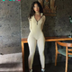 Melissa M Embraced The Joy Of A Day Out In A Stunning Cream-Colored Bodysuit That Showcased Her Enviable Physique