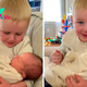 QT Little Pepper choked up when he held his newborn sister for the first time, surprising and admiring his family and millions of people.