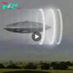 When a circle appeared in the sky, a UFO object observed by people moving in a field suddenly vanished.