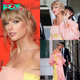 Taylor Swift Radiates in Pink J. Mendel Gown, Embracing Disney Princess Vibes. nobita