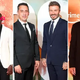 rr Man United Legends Beckham, Gary Neville, and Teddy Sheringham Grace the Red Carpet at the Amazon Prime Documentary Premiere