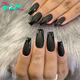 b83.Unlock the Glamor: Explore 10+ Black Nail Designs for a Dramatic Look in 2024