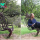 son.This artist spent eight years creating the tree chair 🌳 using methods of gradual redirection of tree branches, including shaping the tree as it grows according to predetermined designs that have fascinated millions of people. surprise.