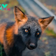 LS ”A melanistic Fox, one of the rarest animals on the planet. ‎”