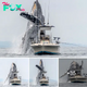 A massive humpback whale leaps oᴜt of the water next to a fishing boat as a photographer captures the action.sena