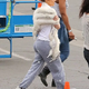 dq Might it be said that she is FUR genuine? Jennifer Lopez groups up with an enormous fluffy took as she wears warm up pants on set of American Symbol