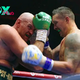 What surprising request did Fury make to Usyk immediately after the fight?
