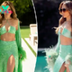 Jennifer Lopez kicks off summer with sequins and feathers in her ‘lucky color’