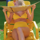 bb. Taylor Swift’s Beach Beauty: Stunning Fans with Toned Stomach in Vibrant Yellow Swimwear