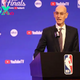 What message of support did NBA commissioner Adam Silver give to Caitlin Clark?