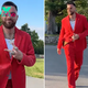 Travis Kelce reps Chiefs red in corduroy suit at team’s Super Bowl ring ceremony