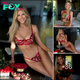 Ryann Murphy is seductive in red lingerie with radiant roses, making everyone fascinated