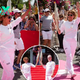 Energized Halle Berry walks Olympic torch down Croisette during Cannes Lions festival