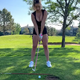 tl.Fans amazed Paige Spiranac is allowed on a golf course as golf beauty wears tiny black outfit on the driving range Anthony Chapman