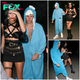 rin Hailey Bieber In Tight Black Bra, ‘versace Vampire’ Style Combination With Justin Bieber In Blue Cookie Monster Jumpsuit And White Sneakers