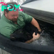 Farmer finds newborn calf freezing in the snow — and saves his life with a hot tub