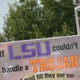 Controversial LSU Sign Goes Viral During College Football Saturday