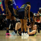 Who gave Caitlin Clark a black eye during Fever loss to Sun in WNBA Playoffs?