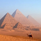 Who built the Egyptian pyramids?