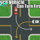 Which vehicle has the right of way to turn first?