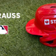 What is STRAUSS on MLB helmets? The ad players are wearing while batting in Wild Card games