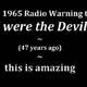 In 1965, a powerful warning was broadcast to the world; 54 years later, it has unfortunately become a reality.