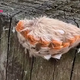 After sitting down on the bench, they discovered a curious little creature completely covered in fur