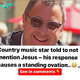 Country music star told to not mention Jesus – his response causes a standing ovation