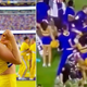 LSU Cheerleader Inappropriately Touches Player During Game