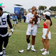 Watch Dak Prescott's sweet engagement announcement involving baby daughter