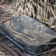 A woman stumbled upon a dusty, tattered suitcase hidden in some underbrush