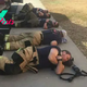 Man snaps heartbreaking photo of firefighters taking a rest after 24 hours of working nonstop