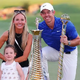 Golfer Rory McIlroy Celebrates Victory in Dubai With Wife Erica Stoll and Daughter Poppy