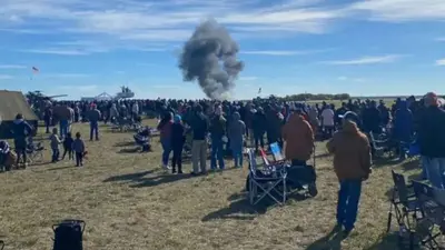 6 dead after 2 planes collide and crash during WWII air show in Dallas