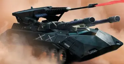 The tank has the ability to destroy other tanks with a single bullet