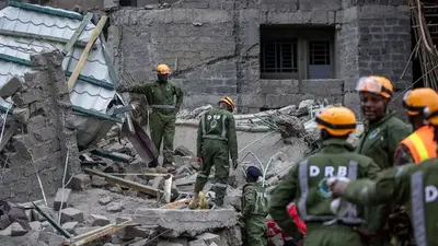 Building under construction collapses in Kenya's capital